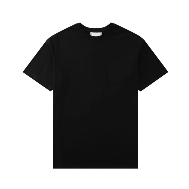 Мужские плюс футболки лето новая круглая шея чистое хлопок любители футболок любят вышитые короткие рукава Cy113#