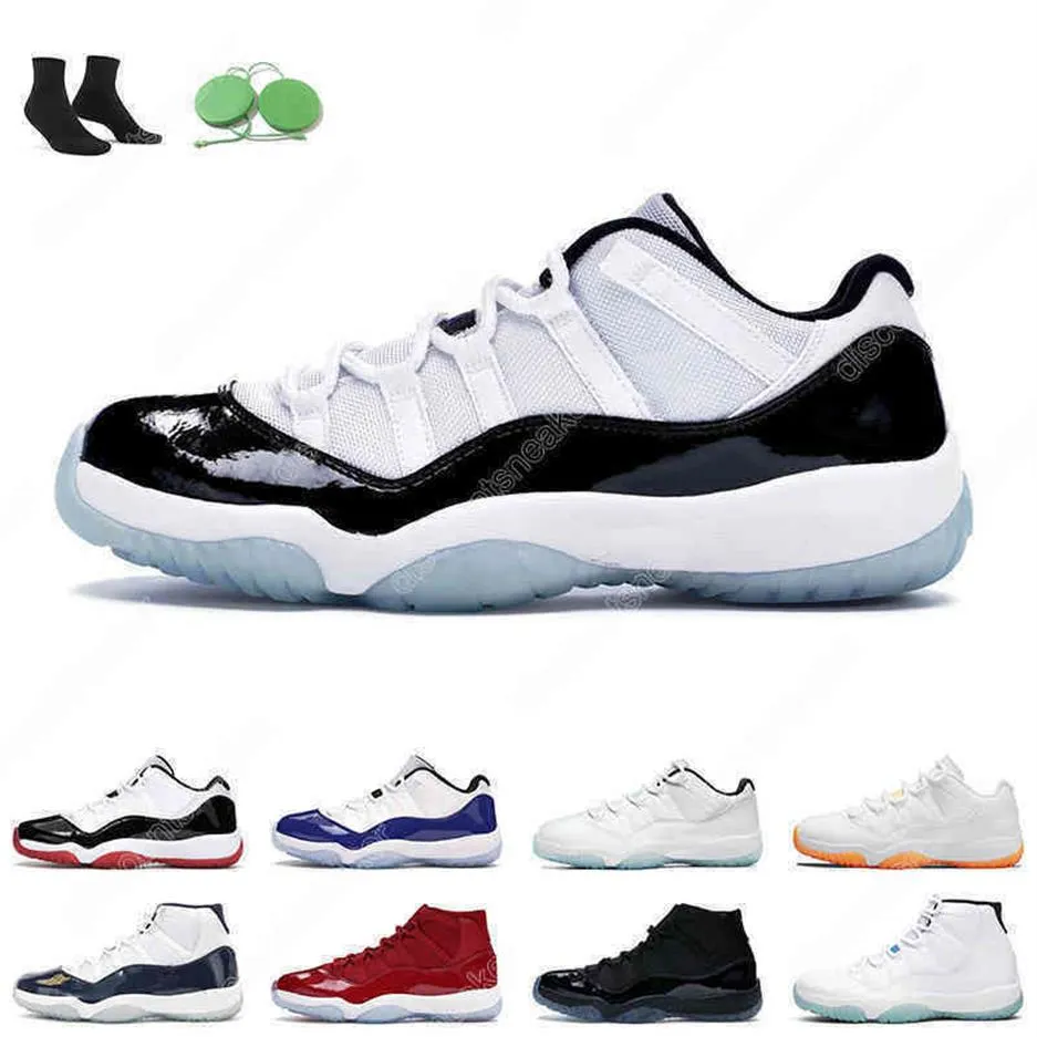 11S Low Men Women Women Basketball Shoes Cap and Gown Gamma Blue 11 Bright Citrus Outdoor Mens Trainer2139