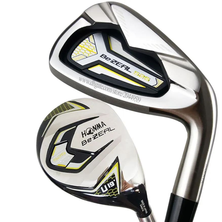 새로운 골프 클럽 Honma Bezeal 525 Golf Irons Irons Plus Hybrids Clubs Graphite Shaft R Flex Irons Shaft and Head Cover 211I