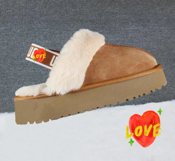 Topkwaliteit man vrouwen vergroten sneeuw slippers zachte comfortabele schapenvacht houd warme slippers meisje mooi cadeau gratis overgang 2022 heet