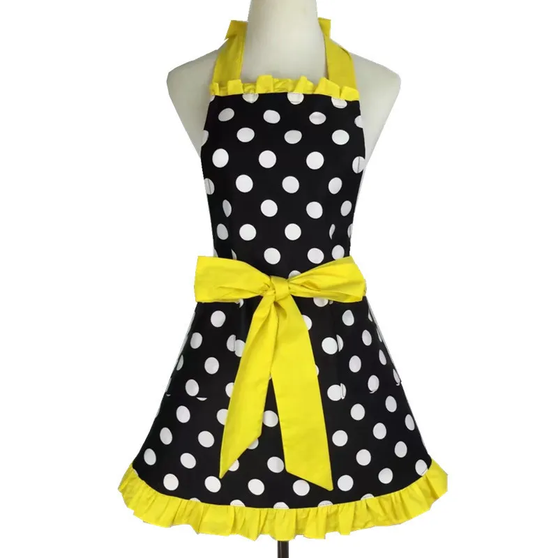 Polka Dot Apron Cotton Dot Princess Polka Dot Apron Home Daily Kitchen