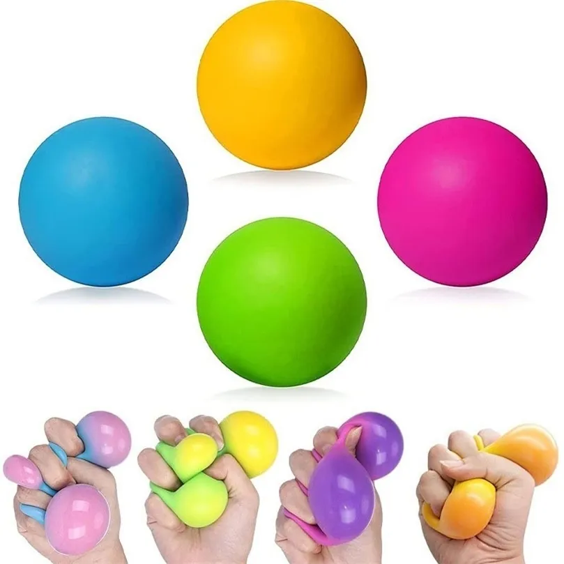 Dekompressionsspielzeug, Antistress-Druckball, sensorisches Stressspielzeug, Stressabbau, Farbwechsel, Quetschbälle für Kinder, Erwachsene, KINDSPIELZEUG 220905