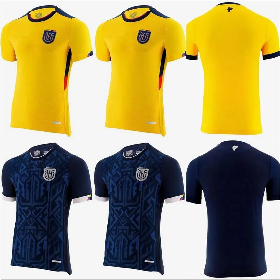 Ecuador 2022 World Cup Soccer Jerseys Pervis Estupinan Home And Away 22