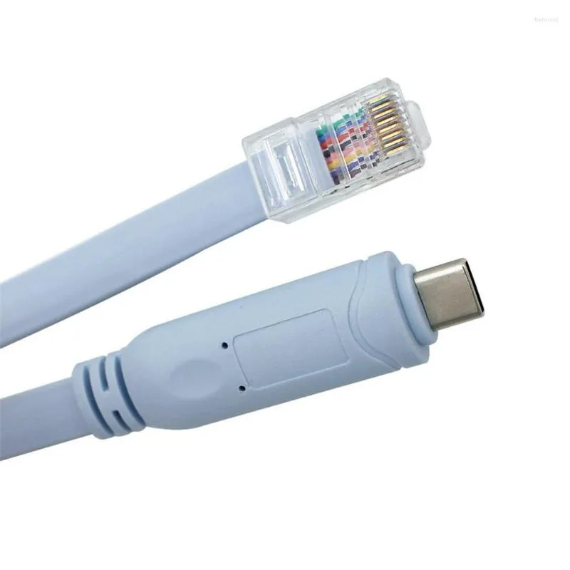 Câbles d'ordinateur Console de câble USB C Rj45 à l'extension RS232 FTDI puce importée d'origine pour la ligne de commutation de routeur