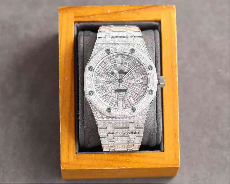 Luxe horloge voor heren Mechanisch Es Topmerk Mode Dames All Diamond Zwitserse Genève-polshorloges