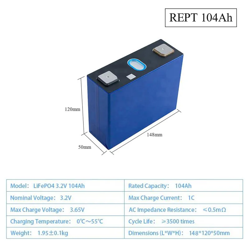 Guoxuan High Tech Gotion Exide Battery 200ah Price REPT LFP Grade A