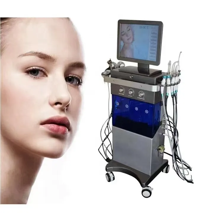 Multifunktionell skönhetsutrustning Ny ankomst 9 i 1 Diamond Hydra Dermabrasion Facila Deep Cleaning Machine Multifunktion Ansiktsbehandling för salong