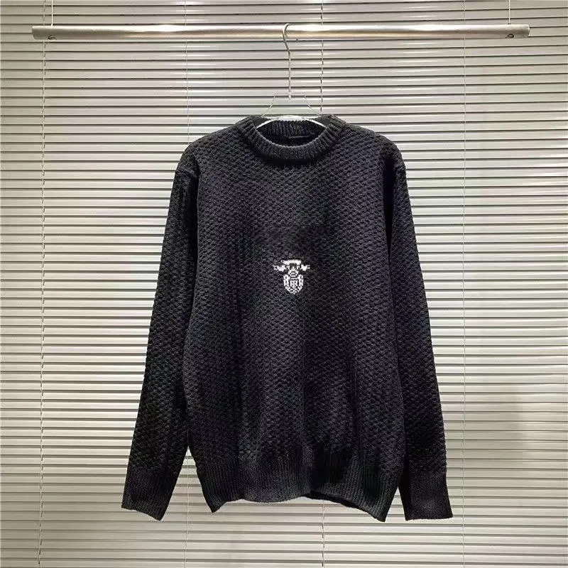PRD 겨울 남성 스웨터 니트 풀오버 후드 남성 최고 의류 느슨한 프린 레터 힙합 크루 넥 패션 XL