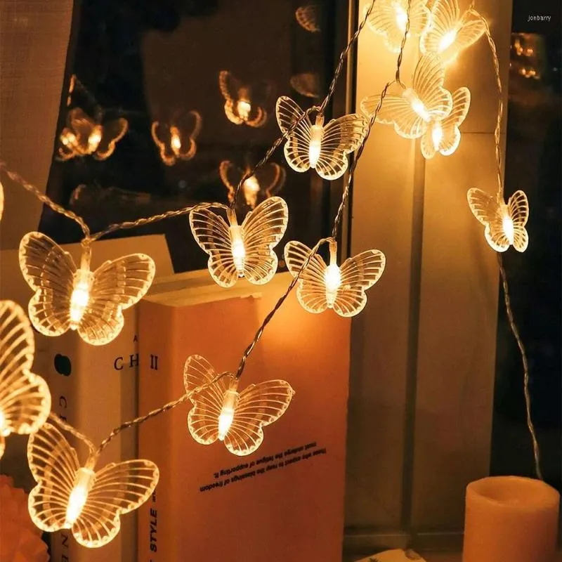 Stringhe LED String Light Farfalla Fata Lampada Ghirlanda Matrimonio Decorazioni per la casa per la camera da letto Decorazione dell'albero di Natale