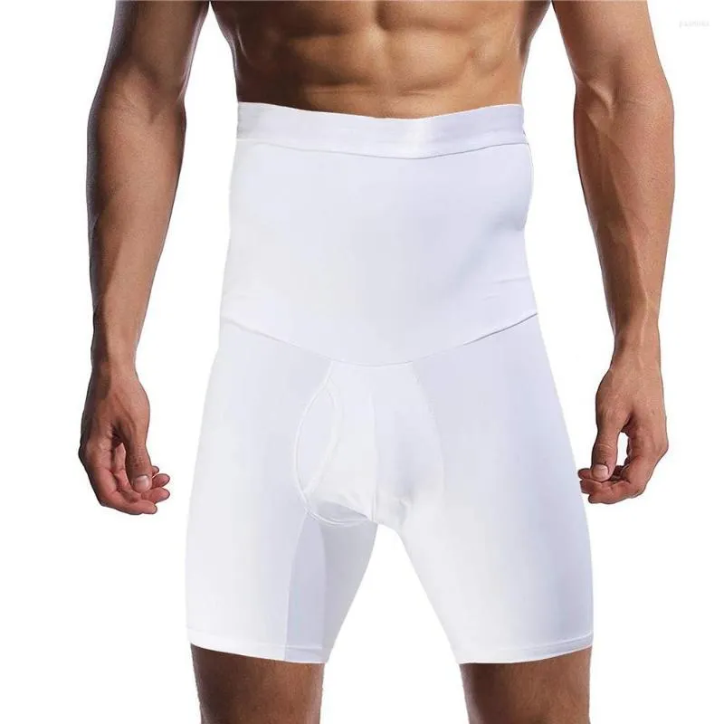 Body Shapers pour hommes Minceur Shaper Compression Shorts Taille Formateur Ventre Contrôle Shapewear Modélisation Ceinture Anti-frottements Boxer Sous-vêtements