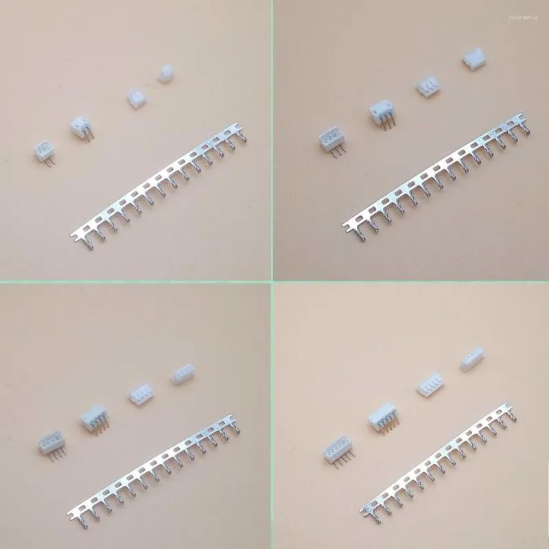 Lighting Accessories 50 Sets JST ZH 1.5mm 2/3/4/5/6/7/8/9/10Pin Right Angle Pin Male Female Connector Socket With Crimps