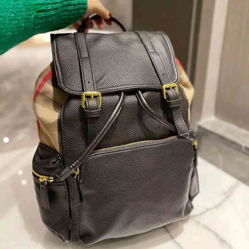 Mini Backpack Bookbags Designer Backpacks Woman Military Drawstring Backpack Color Matching Large Capacity Leather Shoulder Handbag 220831