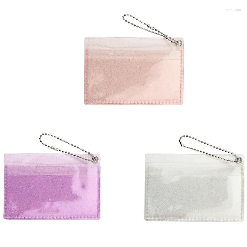 Titolari di carte Portamonete in gelatina in PVC trasparente da donna Mini portamonete Ragazze Casual Bus Portafoglio trasparente da donna