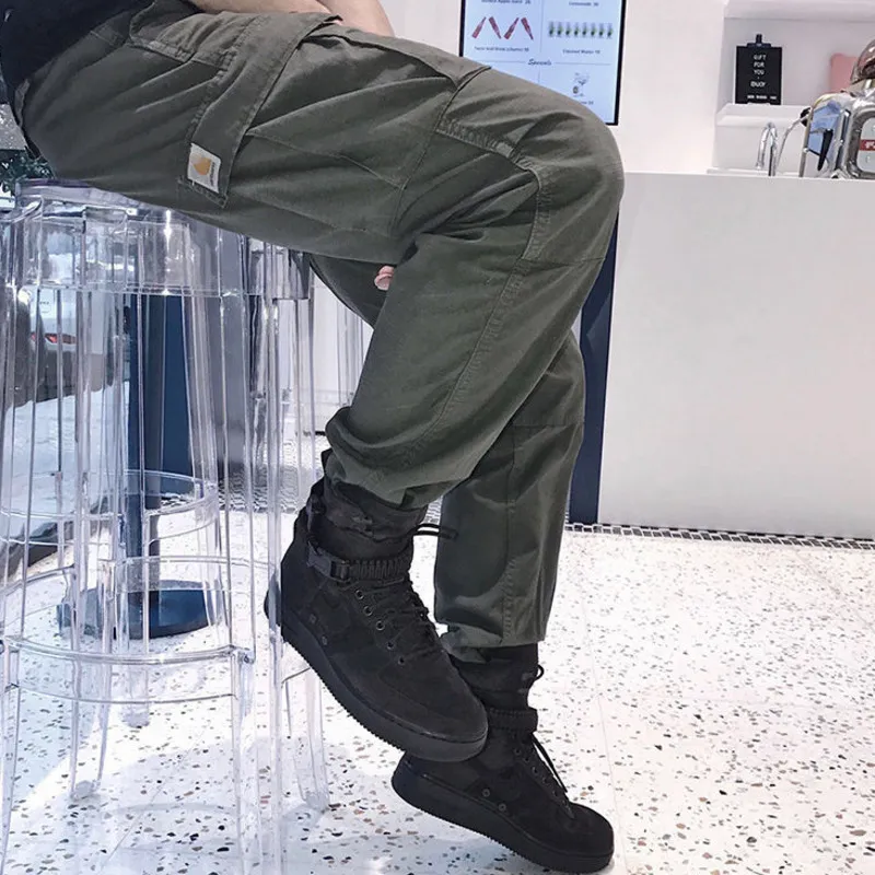 Calças masculinas de grife Carhart Calças casuais masculinas calças compridas com vários bolsos roupas de trabalho estilo moletom de alta qualidade calças masculinas soltas