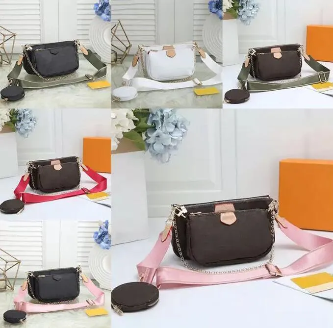 Borsa a tre pezzi di design Borsa a tracolla Lady Famous Cross Body Portafogli con cerniera casual Scomparto interno per donna Borse per lo shopping popolari