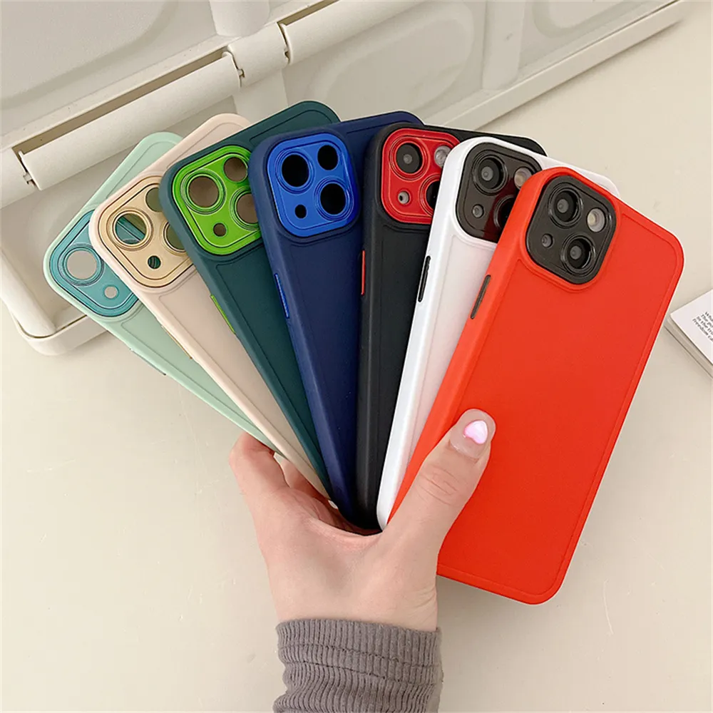 Cute Bear Cartoon Phone Cases for iPhone 13 12 11 Pro Max XR XR XS Max 7 8 Plus SE20 Clear Lens Holder Soft TPU