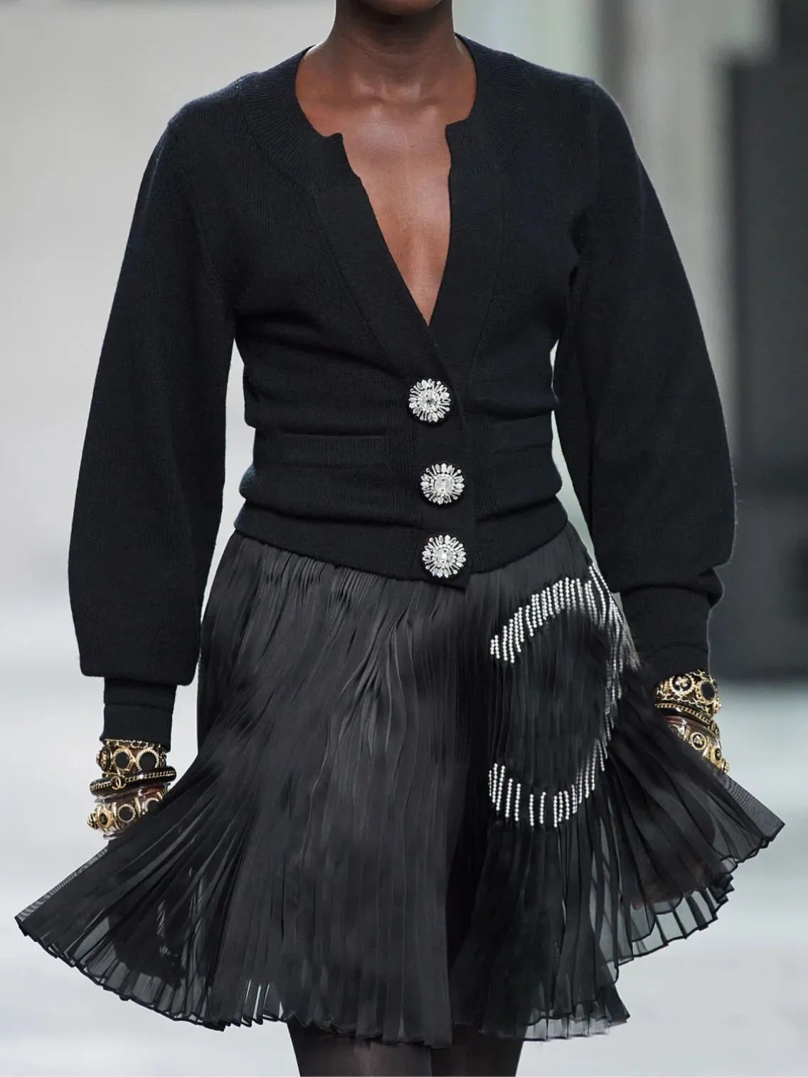 Projektantka 2022 Kobiety Kobiet Autumn High talia haft haftowy lady plisowana spódnica