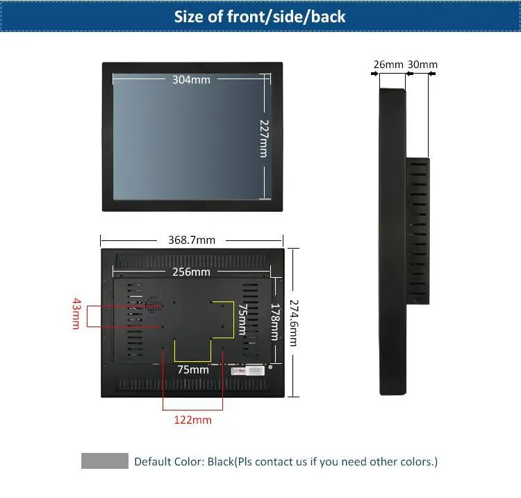 17 inch Latest Industrial Panel PC Desktop Computers for Android 4.4 Super Smart Tablet