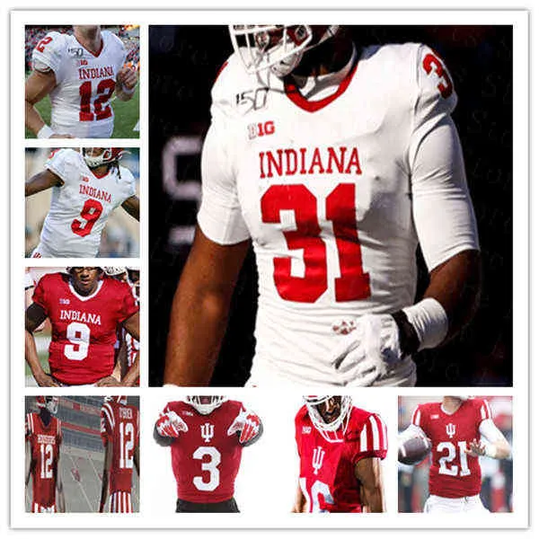 American College Football Wear Custom College Indiana Hoosiers Football Chris Beaty Michael Penix Jr. Stevie Scott III Micah McFadden Micah