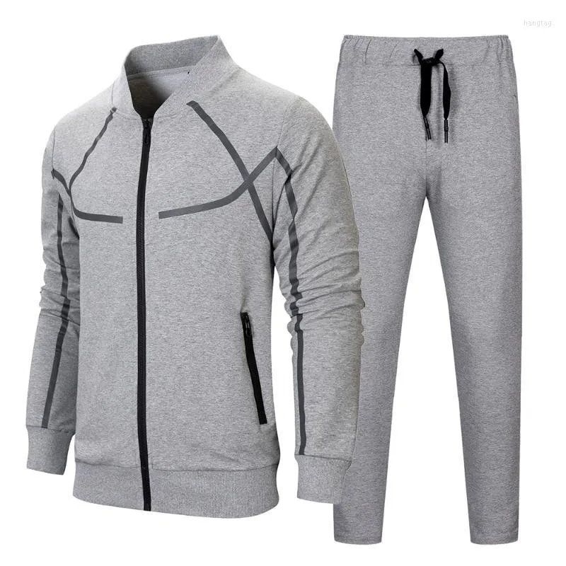 Survêtements pour hommes Ensemble deux pièces pour hommes Sports de plein air Costume décontracté Grande taille Uniforme de baseball Coton Hommes Survêtement Jogger Ensembles