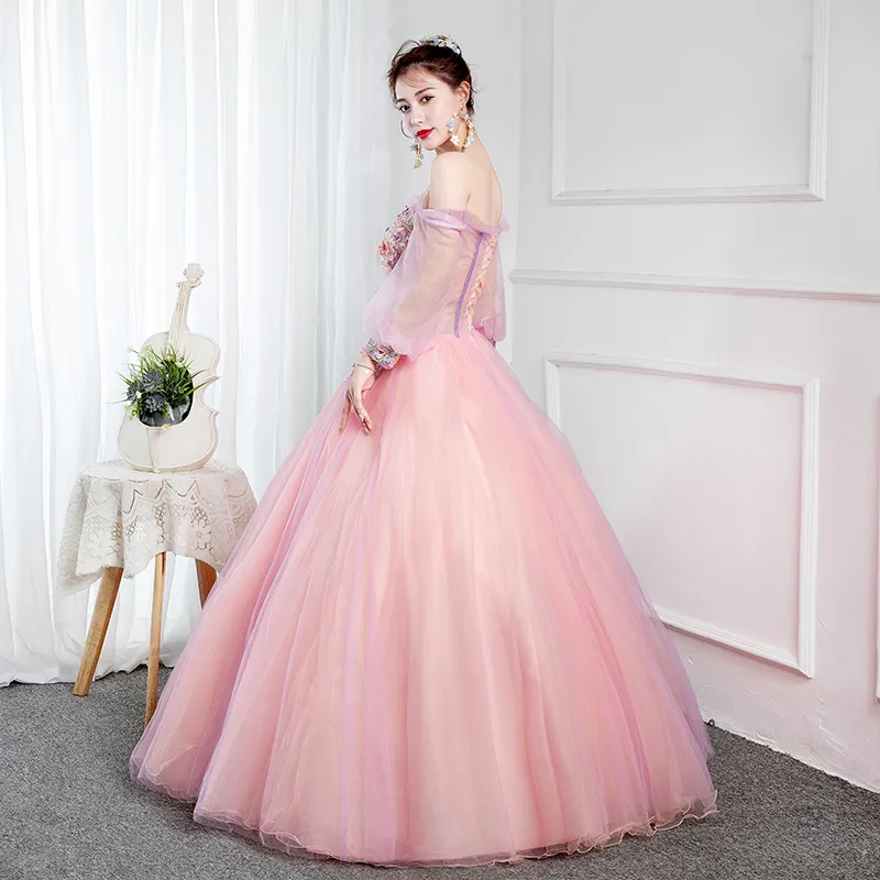 Pink medieval princess outlet dress