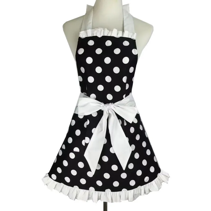 Polka Dot Apron Cotton Dot Princess Polka Dot Apron Home Daily Kitchen
