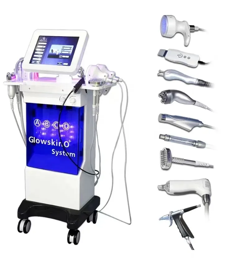 Multi-functional beauty equipment Hydro Dermabrasion 11 In 1 Korean PDT Facial Skin Care Hydra dermabrasion galvanic Aqua peeling machine