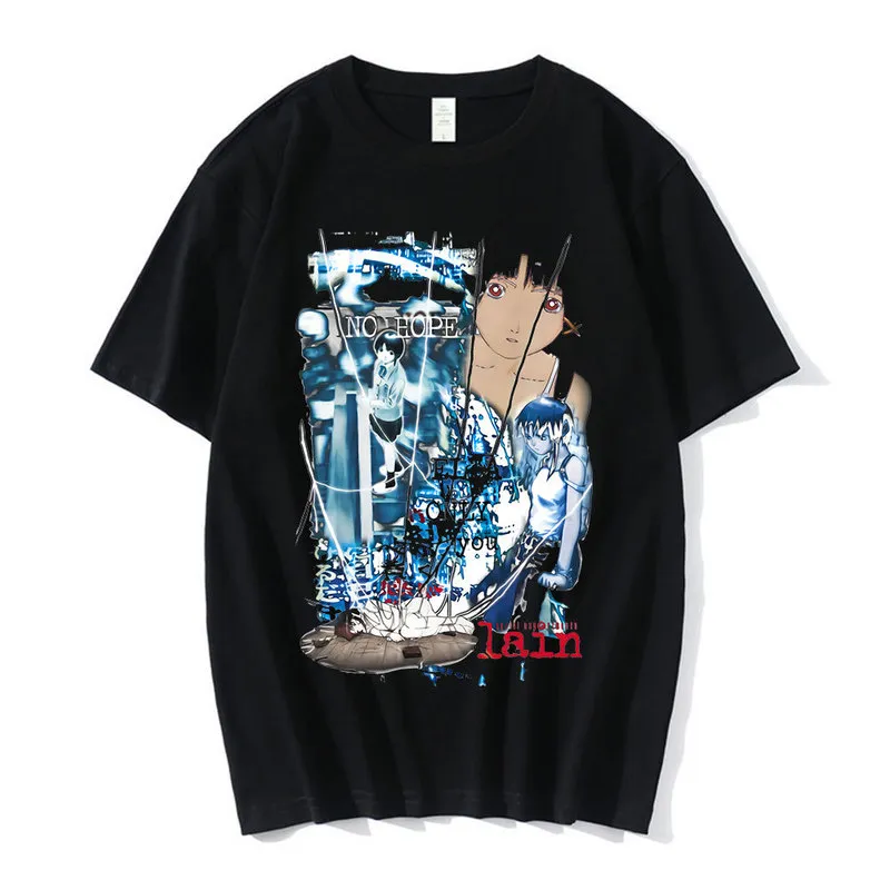 Anime Serial Experiments Men's Oversized Graphic shirt Anime Serial Experiments Men's Oversized Graphic shirt