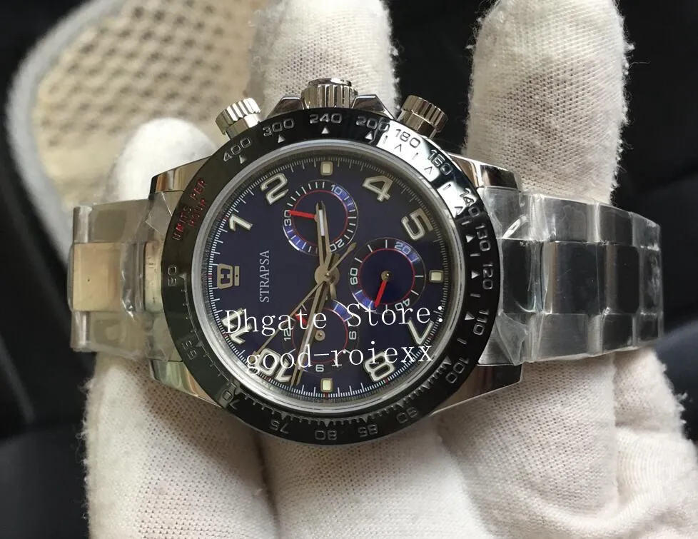 Chronographe masculin montre des montres en acier hommes 904L