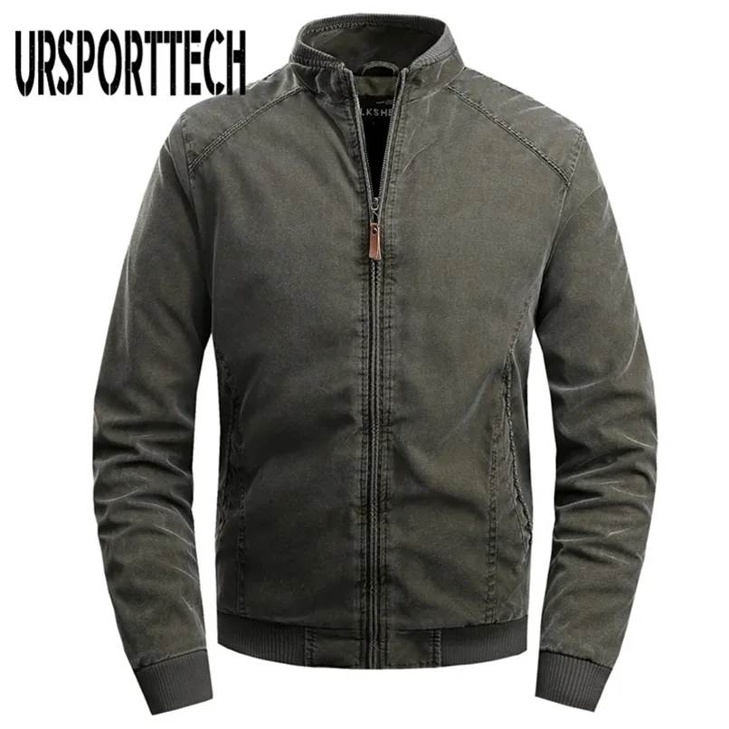 남자 재킷 Ursporttech 재킷 남자 가을 겨울 군용 군사 재킷 mens 코트 캐주얼 겉옷 의류 파카 남성 재킷 윈드 브레이커 220905
