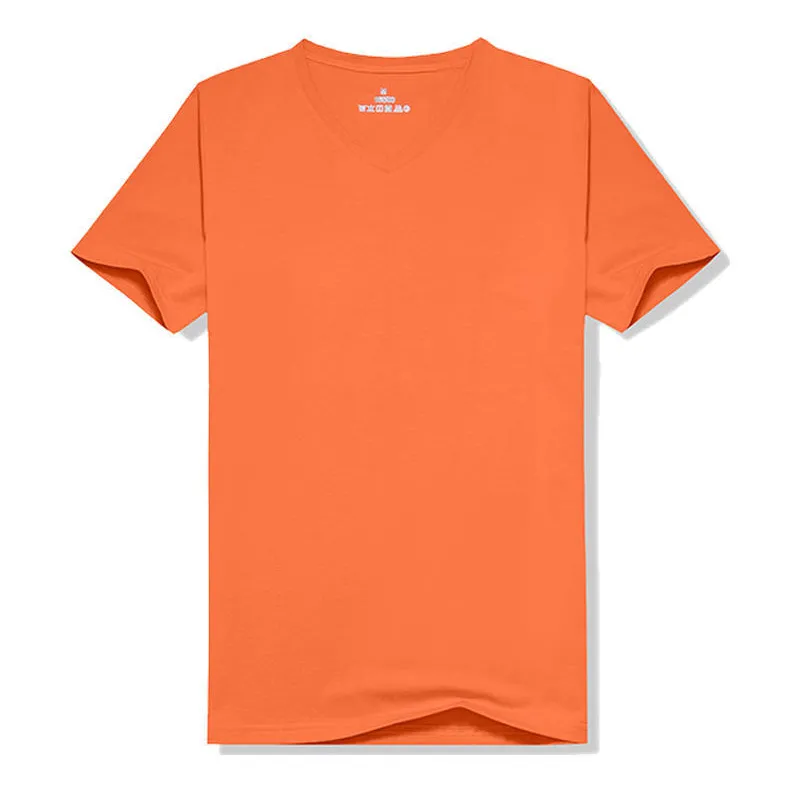 새로운 스포츠 야외 의류 팬 탑 여름 남자의 짧은 소매 오렌지 아이스 실크면 의류 바닥 셔츠