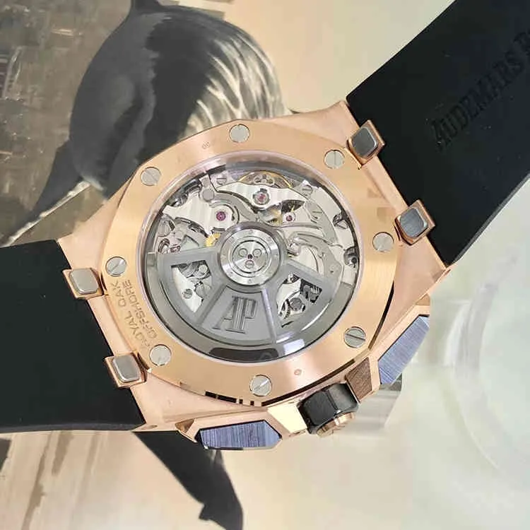 Luxury Mens Mechanical Watch Offshore Series 26420ro A002CA. 01 Rose Gold Swiss Es Brand Wristwatch