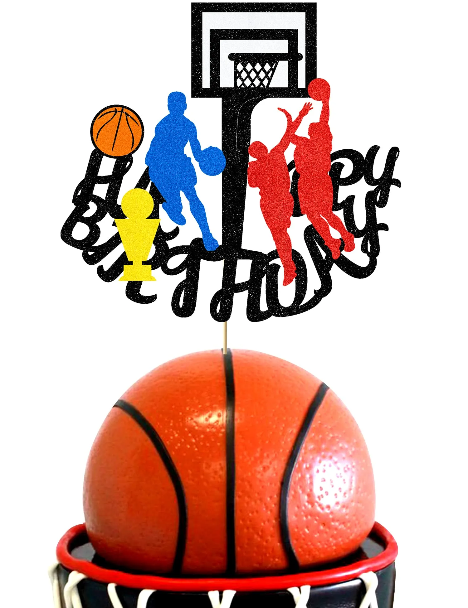 Other Festive Party Supplies L Basketball Cake Topper Decorations