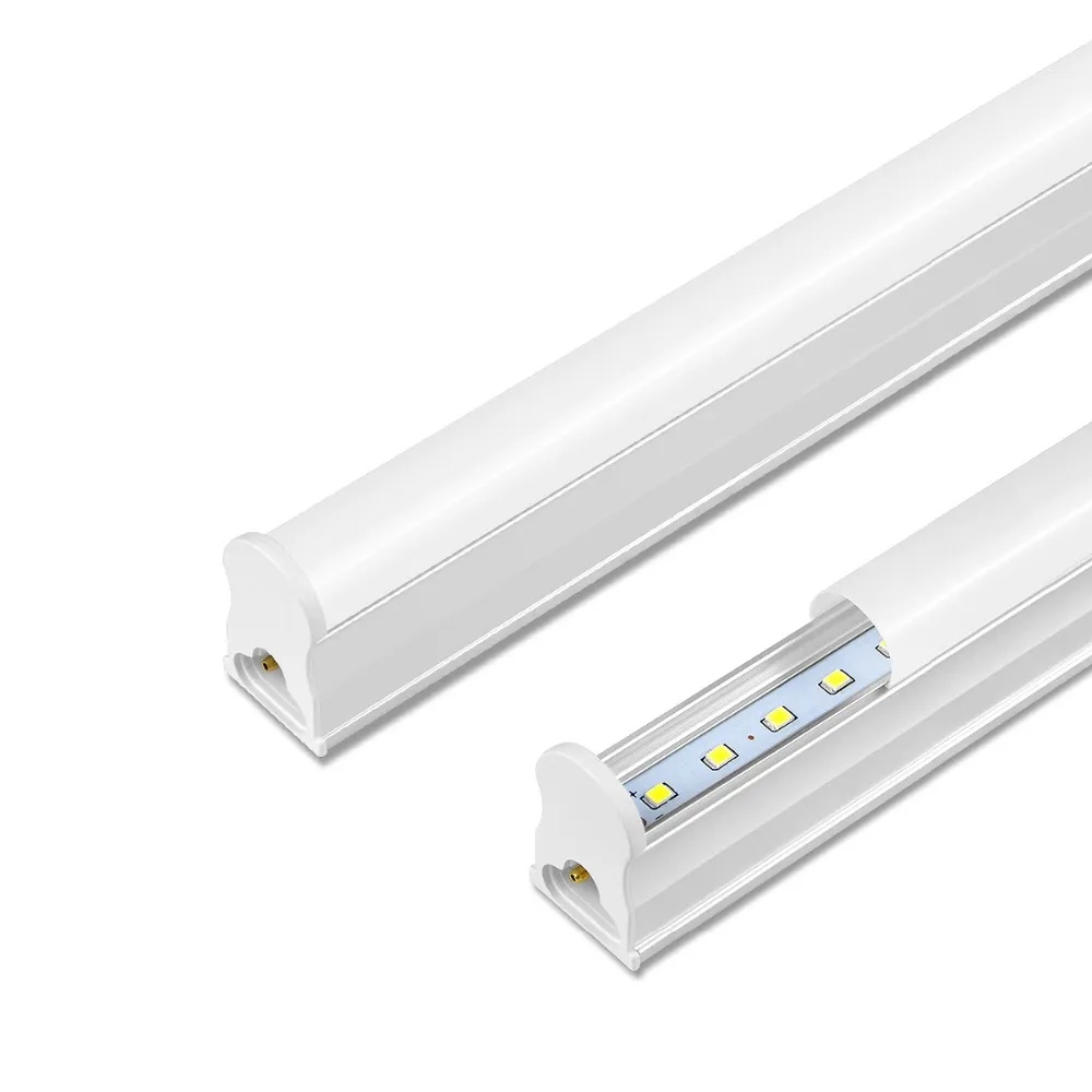 Tubo LED T5 T8 Luce integrata 1FT 2FT Lampada da parete fluorescente Lampadina Lampara Freddo Bianco caldo 110V 220V