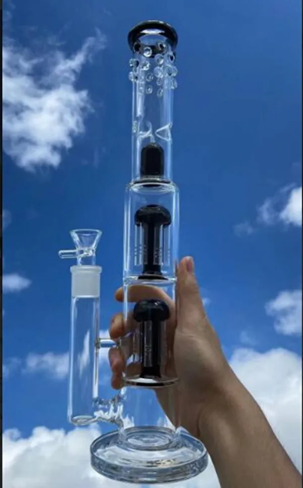Gravity Glass Water Bongs Bubbler Hookahs Shisha Smoke Glass Pipe Heary Tamps Chicha avec bol de 18 mm