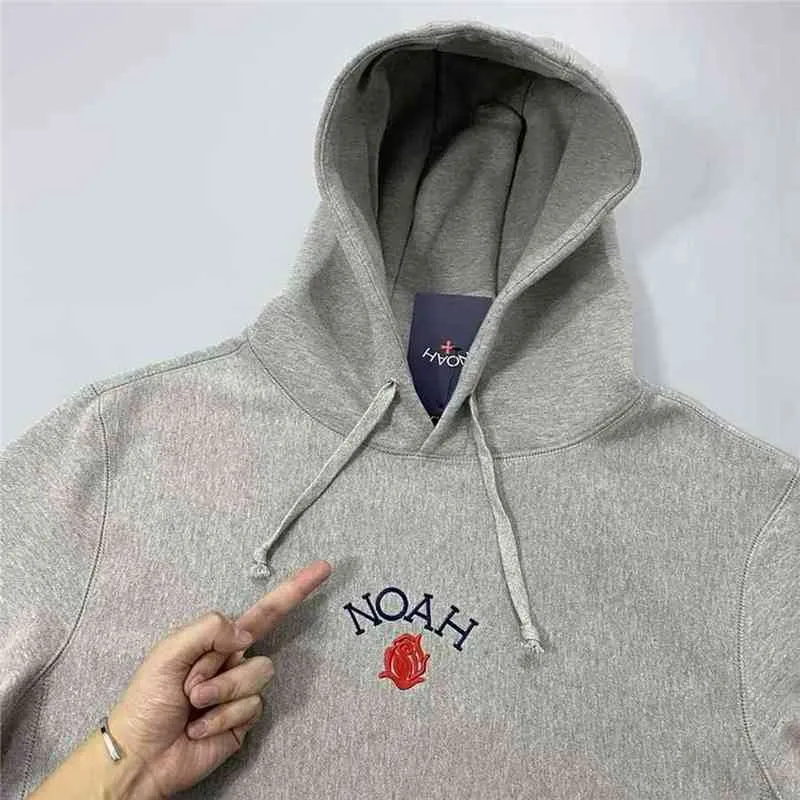 Erkek Hoodies Sweatshirts Noah Hoodie Erkekler Kadın En kaliteli Nakış Gülleri Çekirdek Kazak Sweatshirts Harajuku Erkek Giyim T220901