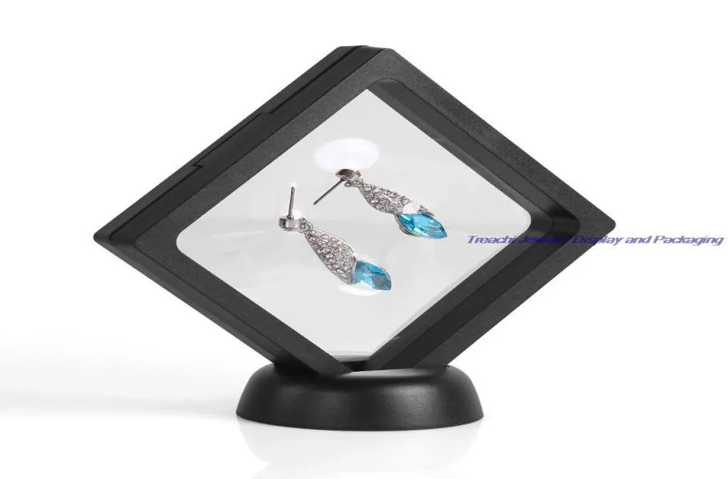 Bulk 4pcslot Sospensione trasparente Finestra regalo scatola gemma diamante ebreo