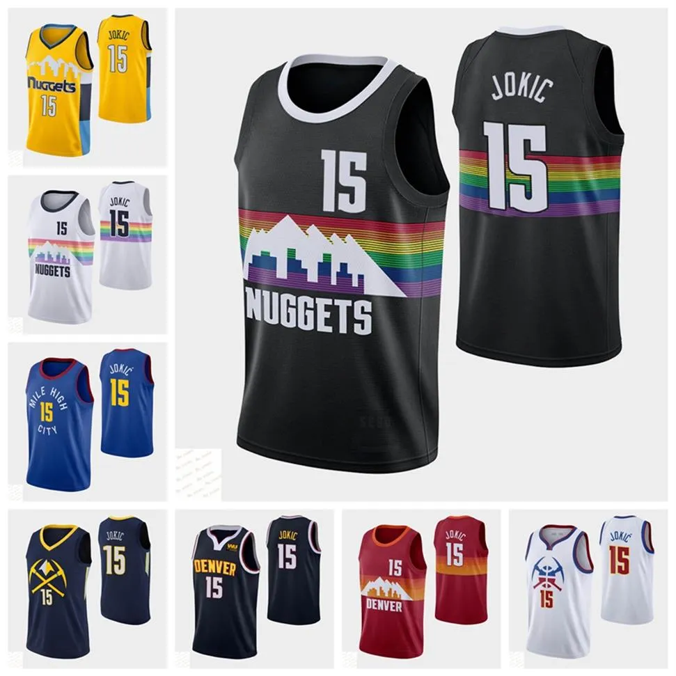 Denver'nuggets''men 2021-22 Swingman Jersey Nikola كرة السلة Jokic City Association 234y