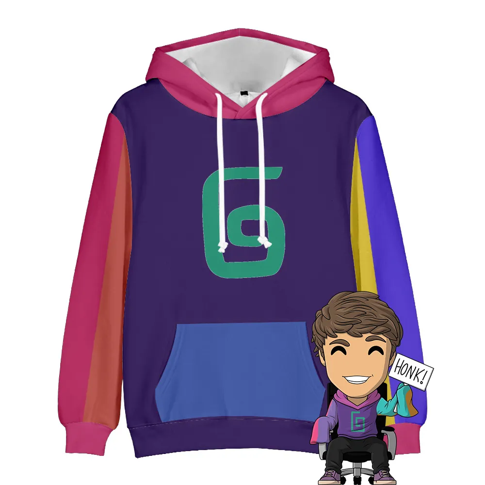 Hoodie Merch Karl Jacobs Minecraft Sweater Karl Jacobs Color Block