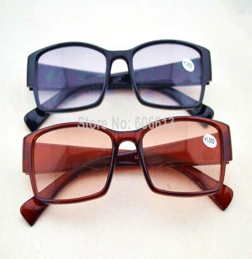 رؤية عدسة ملونة جديدة ثنائية البؤرة نظارات القراءة العتيقة Clear Reader 20pcslot