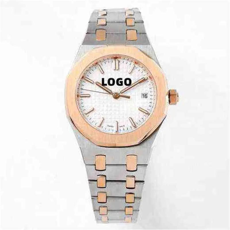 Diver Luxury Mechanical Womens Watch 8f Factory 34mm 77351 Eta 5800 Movement Two Tone Rose Gold Brand Ladies