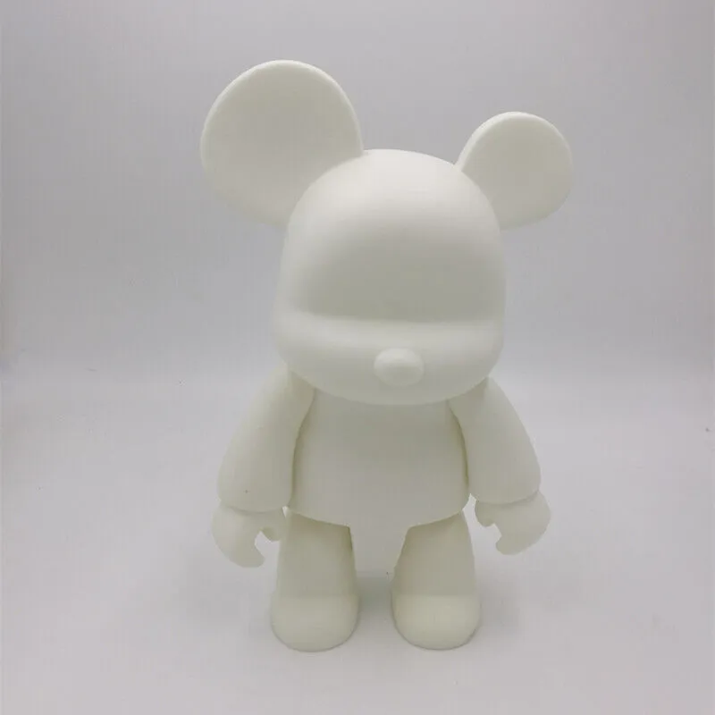 Action Toy Figures Fashion Vinly Toys Model 24cm Qee Bear Doll f￶r DIY Paint PVC -figur i v￤ska