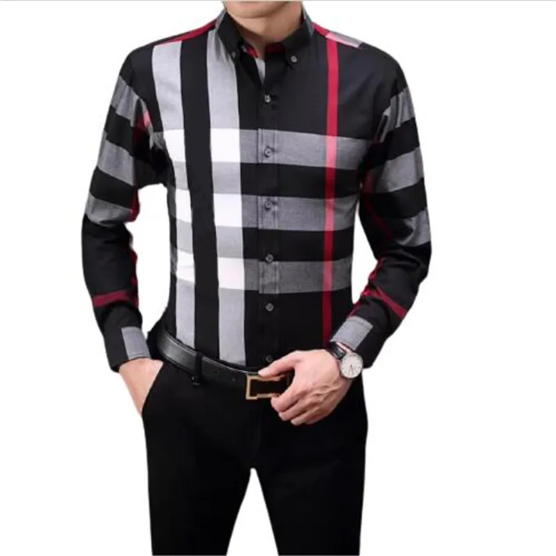 2022 luxe designer herenoverhemden mode casual zakelijk sociaal en cocktailshirt merk Lente Herfst afslanken de meest modieuze kleding S-3XL