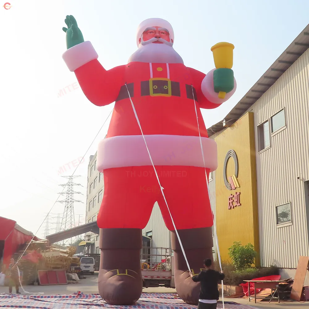 무료 배송 야외 활동 6m/8m/10m 거대한 풍선 산타 클로스 광고 크리스마스 노인 2022 큰 아버지