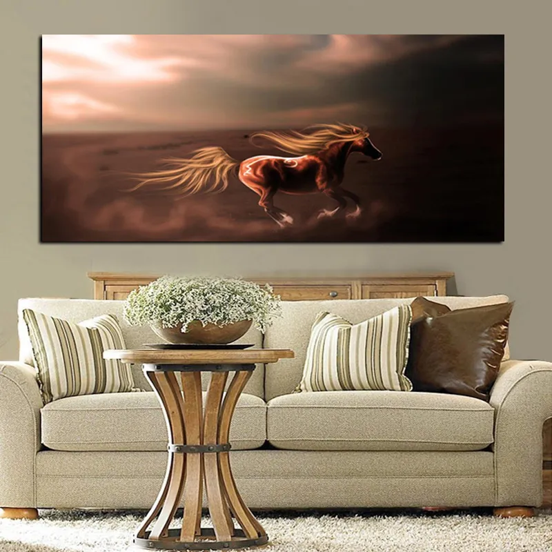 Atlar Yağlı Yağlı Boya Avrupa Büyük Boyut HD Baskında Tuval Üzerine Modern Duvar Sanat Resim Oturma Odası Kanepe Ev Cuadros Dekor