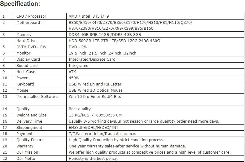 pc specs