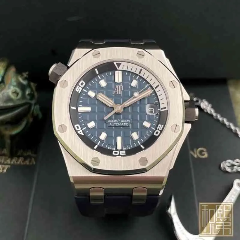 Luxury Mens Mechanical Watch Roya1 0ak Offshore Series 15720st Leisure with National Inspection Swiss es Brand Wristwatch