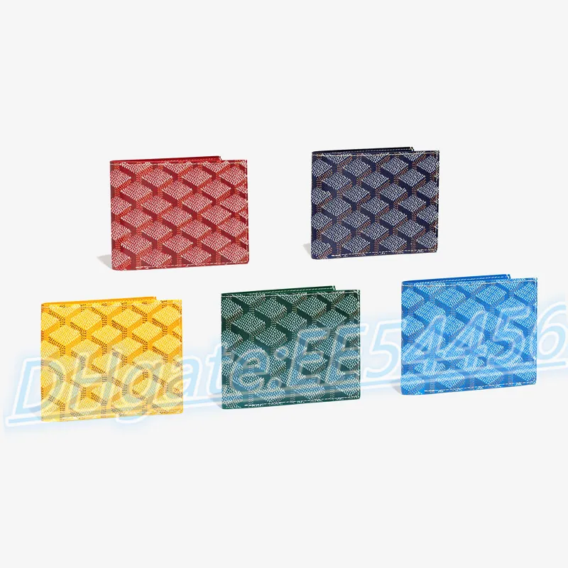 Porta-cartões de bolsa de alta qualidade, designer de luxo, carteira original, masculino, feminino, porta-moedas, atacado, mini carteiras de couro verde, bolso para chave, compartimento interno