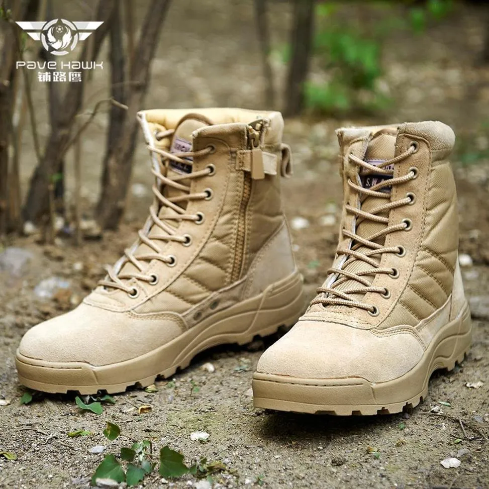 SWAT SWATERS DESERT TACTICAL BOOTS MEN SPERIAL FORCE Usiform Safety Safety Shoes Army Boot Zipper Booots Women 201126207g