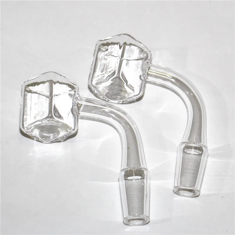 Smoking Sugar Cube Quartz Banger Nail Square Pocket Domeless Quartz Nails 14mm 10mm 18mm Female Male for Water bong Dab Rig